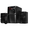 SVEN MS-305 BLACK,  2.1 / 20W + 2X10W RMS,  BLUETOOTH V. 2.1 +EDR, DIGITAL LED DISPLAY, FM-TUNER,  USB FLASH, SD CARD, REMOTE CONTROL, HEADPHONE INPUT, GLOSSY BLACK FRONT PANELS, WOODEN.