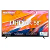 58" LED SMART ТЕЛЕВИЗОР HISENSE 58A6K, 3840X2160 4K UHD, VIDAA U6.0, ЧЁРНЫЙ