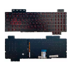 KEYBOARD ASUS FX504 FX505 FX705 FX80 FX86 SERIES W/BACKLIT RGB W/O FRAME "ENTER"-SMALL ENG/RU BLACK ORIGINAL