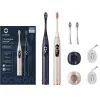 ЭЛЕКТРИЧЕСКАЯ ЗВУКОВАЯ ЗУБНАЯ ЩЕТКА OCLEAN X PRO DIGITAL DUO SET, СИНИЙ | ЗОЛОТОЙ