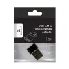 АДАПТЕР ДЛЯ USB-КАБЕЛЯ CABLEXPERT A-USB2-AMCF-02, USB TYPE-A (M)/USB TYPE-C (F), ЧЁРНЫЙ