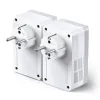POWERLINE ADAPTER TP-LINK, TL-PA4010P KIT, AV600, 1X100MBPS PORT, PASSTHROUGH