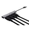 MINI USB HUB TRUST  HALYX 4-PORT, SILVER
