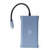 МНОГОПОРТОВЫЙ АДАПТЕР GEMBIRD A-CM-COMBO7-01/ USB-C/ 3XUSB-A/ 1XUSB-C (PD 100W)/ HDMI/ VGA/ MINIJACK 3.5MM/ SD/ MICROSD