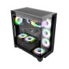 ИГРОВОЙ КОРПУС 1STPLAYER MI8 / NO PSU / SIDE-WINDOW / 7X120MM / ATX / BLACK