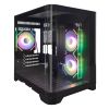 ИГРОВОЙ КОРПУС 1STPLAYER UV5 / NO PSU / SIDE-WINDOW / 3X120MM / MATX / BLACK