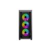 КОРПУС XILENCE XILENT X | XG151 / W/OPSU / WITH TEMPERED GLASS SIDE PANEL / 3X ARGB 120MM + 1X120MM / ATX / BLACK