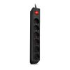 ФИЛЬТР СЕТЕВОЙ SVEN OPTIMA / 6 SOCKETS WITH CHILDREN PROTECTION / 3M / WALL MOUNTABLE / BLACK