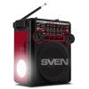 КОЛОНКА ПОРТАТИВНАЯ SVEN SRP-355, BLACK / 3W / BLUETOOTH / FM/AM/SW RADIO / USB / MICROSD