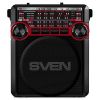 КОЛОНКА ПОРТАТИВНАЯ SVEN SRP-355, BLACK / 3W / BLUETOOTH / FM/AM/SW RADIO / USB / MICROSD