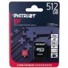 КАРТА ПАМЯТИ MICROSD PATRIOT EP SERIES V30/ 90MBPS/ 512GB + SD ADAPTER