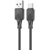 КАБЕЛЬ USB НА USB-C HOCO “X101 ASSISTANT” / 1M / SILICONE / UP TO 3A / BLACK