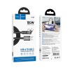 КАБЕЛЬ USB НА TYPE-C HOCO “U118 TRIUMPH” / 1.2M / ZINC ALLOY / 60W / UP TO 3A / BLACK
