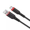 КАБЕЛЬ USB НА TYPE-C HOCO “X59 VICTORY” / 1M / WOVEN NYLON / UP TO 3A / BLACK
