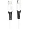 КАБЕЛЬ USB НА USB-C LIGHTNING HOCO X82 / 1M / SILICONE / UP TO 2.4A / WHITE