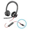 НАУШНИКИ POLY BLACKWIRE 8225/ USB-C/A/ BLACK
