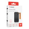 M.2 ВНЕШНИЙ SSD VERBATIM POCKET / 1TB / USB 3.2 GEN 2 / BLACK/ORANGE
