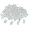 RJ45 MODULAR PLUG LC-8P8C-002/100, MODULAR PLUG 8P8C FOR SOLID CAT6 LAN CABLE, 30U” GOLD PLATED, 100 PCS/BAG