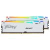 ОПРЕАТИВНАЯ ПАМЯТЬ KINGSTON FURY BEAST WHITE RGB EXPO DDR5 6400MHZ 32GB (KIT OF 2*16GB)