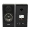 SVEN SPS-702 BLACK LEATHER,  2.0 / 2X20W RMS, CONTROL UNIT ON THE FRONT PANEL, MAGNETIC SHIELDING, HEADPHONE JACK, WOODEN, (4”+3/4”)