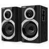 SVEN SPS-619 BLACK,  2.0 / 2X10W RMS, HEADPHONE JACK, WOODEN, (3”+1”)