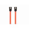 SATA DATA CABLE - 0.3M - CABLEXPERT CC-SATAM-DATA-0.3M, SERIAL ATA III 30 CM DATA CABLE, METAL CLIPS, BULK PACKING