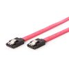 SATA DATA CABLE - 0.3M - CABLEXPERT CC-SATAM-DATA-0.3M, SERIAL ATA III 30 CM DATA CABLE, METAL CLIPS, BULK PACKING