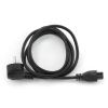 POWER CORD CABLE PC-186-ML12-1M, 1 M, VDE APPROVED