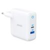 USB-ЗАРЯДНОЕ УСТРОЙСТВО ANKER POWERPORT PD+ 2 / 35W (POWERDELIVERY (20W) AND USB-A POWERIQ (15W)) / WHITE