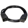 POWER EXTENSION CABLE PC-189-C19 (C19 TO C20), 1.5 M