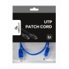 UTP CAT.5E PATCH CORD, 0.5M, BLUE