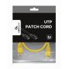UTP CAT.5E PATCH CORD, 0.5M, YELLOW
