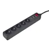 СЕТЕВОЙ ФИЛЬТР GEMBIRD SPG5-C-5, 5 РОЗЕТОК, 1.5М, ЧЁРНЫЙ
