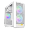 КОМПЬЮТЕРНЫЙ КОРПУС GAMEMAX F36 WH, MINI-TOWER, БЕЗ БЛОКА ПИТАНИЯ, БЕЛЫЙ