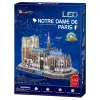 ПАЗЛ 3D CUBICFUN "СОБОР ПАРИЖСКОЙ БОГОМАТЕРИ" С LED ПОДСВЕТКОЙ, 7+