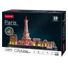 ПАЗЛ 3D CUBICFUN "ПАРИЖ" С LED ПОДСВЕТКОЙ, 10+