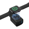 ЗАРЯДНОЕ УСТРОЙСТВО GEMBIRD 2 IN 1 + БЕСПРОВОДНАЯ ЗАРЯДКА ДЛЯ APPLE WATCH, 20ВТ, ЧЁРНЫЙ