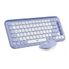 КЛАВИАТУРА И МЫШЬ LOGITECH POP ICON COMBO, БЕСПРОВОДНОЕ, LILIAC | WHITE