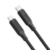 КАБЕЛЬ ДЛЯ ЗАРЯДКИ И СИНХРОНИЗАЦИИ XO NB-Q265B, USB TYPE-C/USB TYPE-C, 1М, ЧЁРНЫЙ