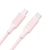 КАБЕЛЬ ДЛЯ ЗАРЯДКИ И СИНХРОНИЗАЦИИ XO NB-Q265B, USB TYPE-C/USB TYPE-C, 1М, РОЗОВЫЙ