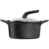 КАСТРЮЛЯ TEFAL E2494444, 2,8Л, 20СМ, ЧЁРНЫЙ
