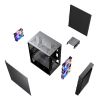 CARCASA 1STPLAYER BS-2 / NO PSU / SIDE-WINDOW / 3X120MM / MATX / BLACK