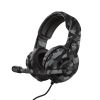 TRUST GAMING GXT 411K RADIUS MULTIPLATFORM HEADSET - BLACK CAMO, 40MM DRIVERS PROVIDE A BOOMING AUDIO EXPERIENCE, ADJUSTABLE MICROPHONE, NYLON BRAIDED CABLE (1M) PLUGS DIRECTLY INTO GAME CONTROLLERS AND AN EXTRA ADAPTER CABLE (1M) FOR PC