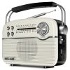 КОЛОНКА ПОРТАТИВНАЯ SVEN SRP-500, WHITE / 3W / BLUETOOTH / FM/AM/SW RADIO / USB / MICROSD