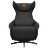 ИГРОВОЕ КРЕСЛО COUGAR MAGUS, ИМИТАЦИЯ ЛЬНА, ЧЕРНЫЙ | ОРАНЖЕВЫЙ