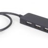 GEMBIRD USB HUB UHB-U2P4-06, 4 PORTS, USB 2.0, 30 CM CABLE, BLACK