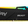16GB DDR5-6000  KINGSTON FURY(R) BEAST DDR5 RGB, PC48000, CL30, 1RX8, 1.4V, AUTO-OVERCLOCKING, ASYMMETRIC BLACK LOW-PROFILE HEAT SPREADER, DYNAMIC RGB EFFECTS FEATURING FURY INFRARED SYNC TECHNOLOGY, INTEL XMP 3.0 READY (EXTREME MEMORY PROFILES)