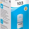 EPSON 103 ECOTANK CYAN INK BOTTLE 65ML, 7500P. FOR L3200/3250/3256/3260/3266/3550