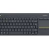 LOGITECH WIRELESS TOUCH KEYBOARD K400 PLUS, MULTI-TOUCH TOUCHPAD, NANO RECEIVER, USB, RETAIL, US INTERNATIONAL LAYOUT, BLACK