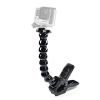GOPRO JAWS: FLEX CLAMP -ATTACH YOUR CAMERA DIRECTLY TO THE CLAMP FOR LOW-PROFILE MOUNTING, OR USE THE OPTIONAL NECK TO ACHIEVE A WIDER RANGE OF CAMERA-ANGLE ADJUSTABILITY, COMPATIBLE WITH ALL GOPRO CAMERAS.